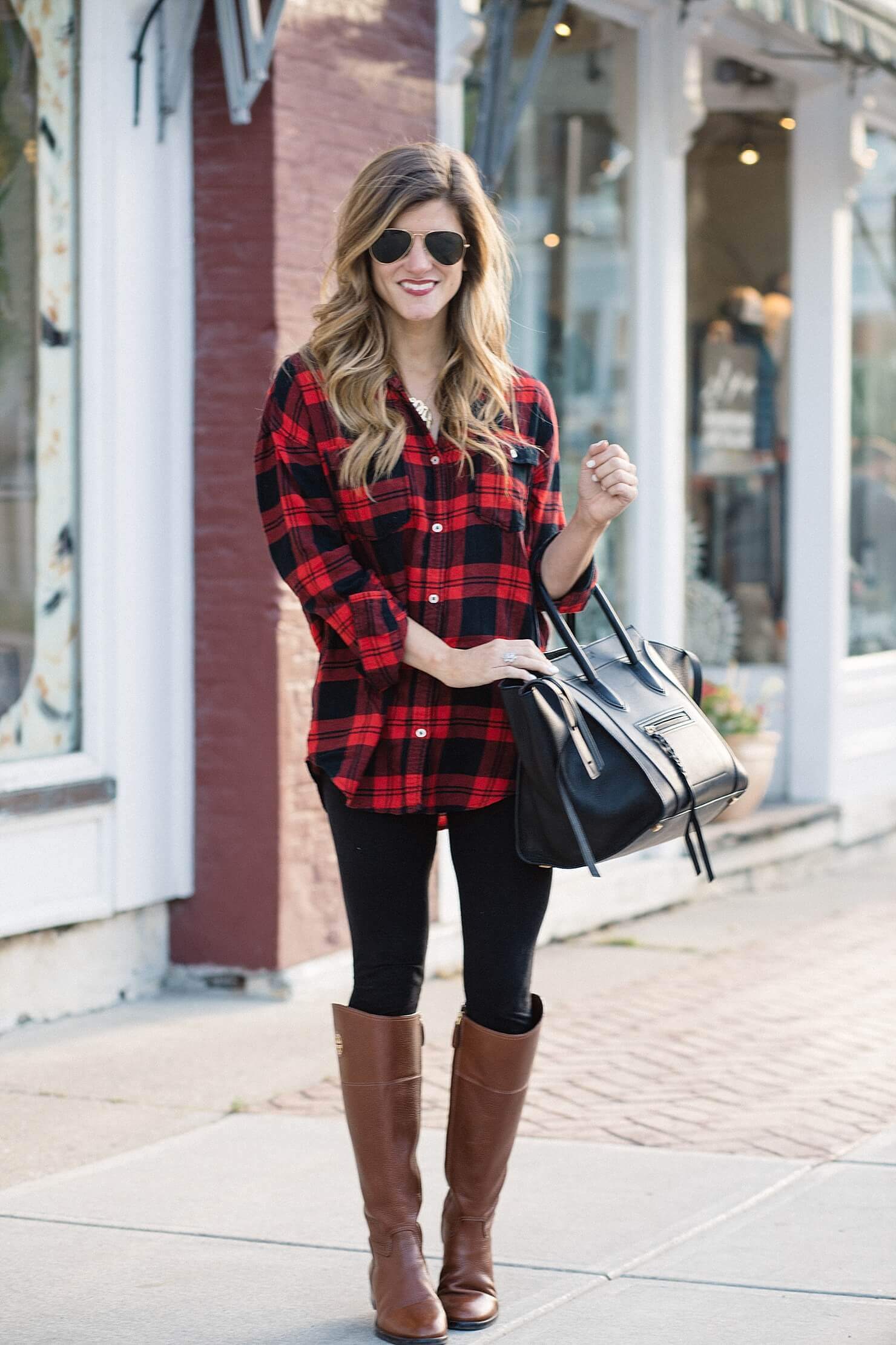 Casual Outfit Formula: Leggings + Tunic + Tall Boots  How to wear leggings,  Autumn fashion casual, Outfits with leggings