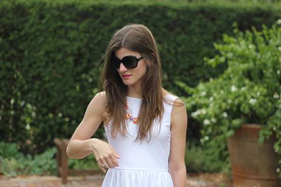 simple white dress