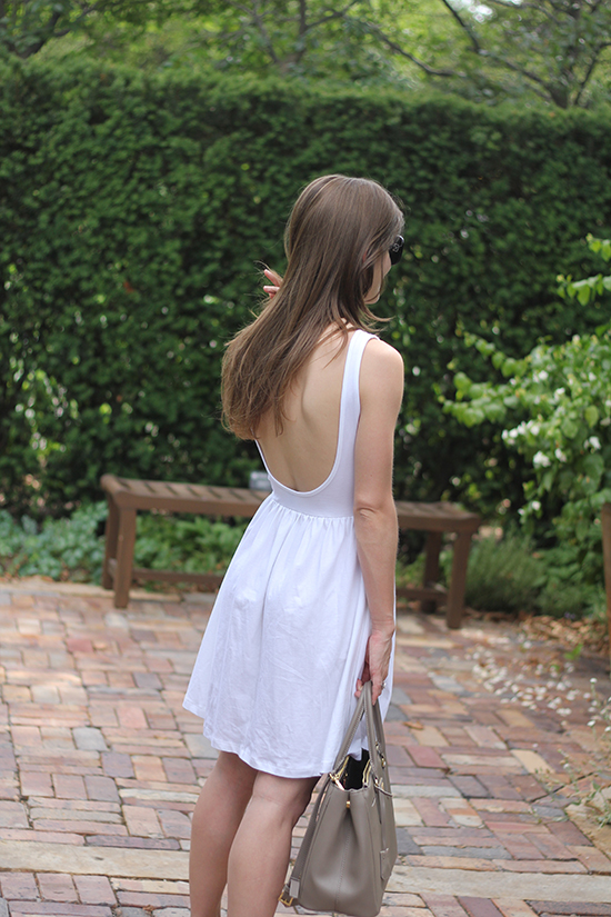 simple white dress