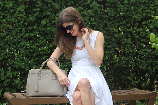 simple white dress