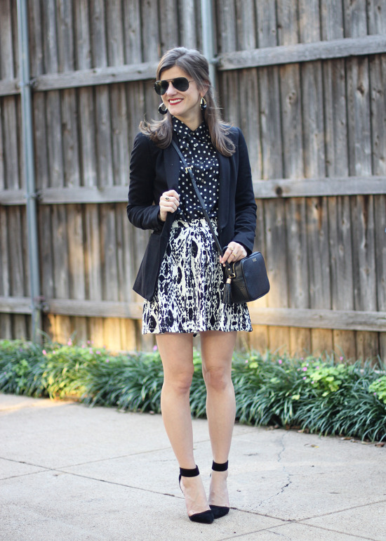 mixing black and white prints