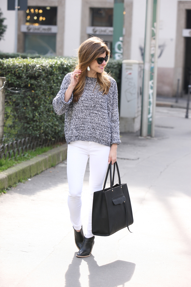 oversized cropped sweater