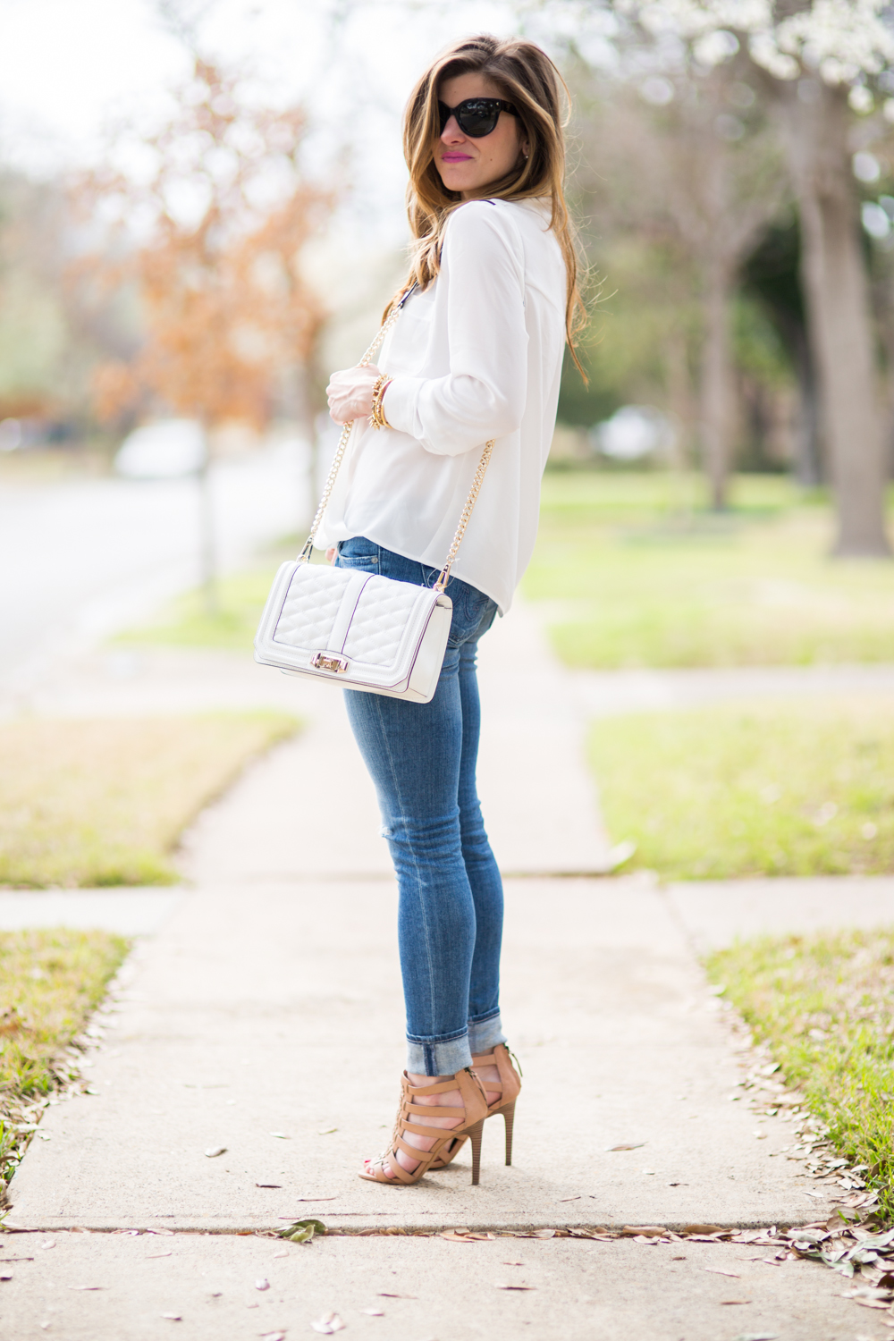 White drape top • BrightonTheDay