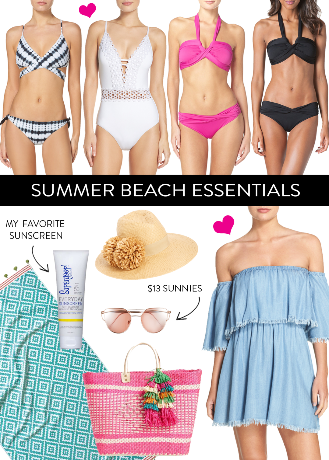 Summer Beach Essentials • BrightonTheDay