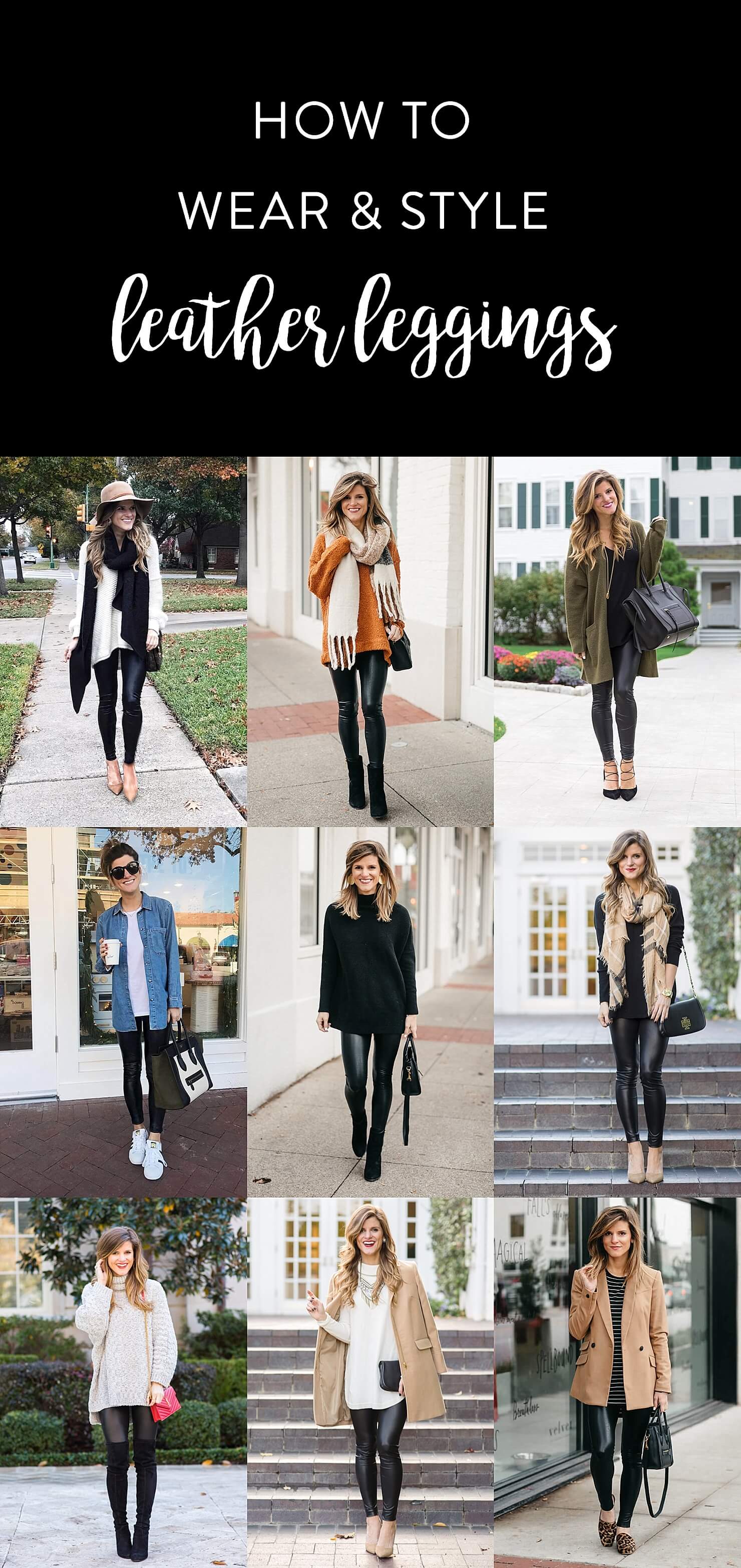 Leather Leggings Outfit Inspo  Outfits with leggings, Leather