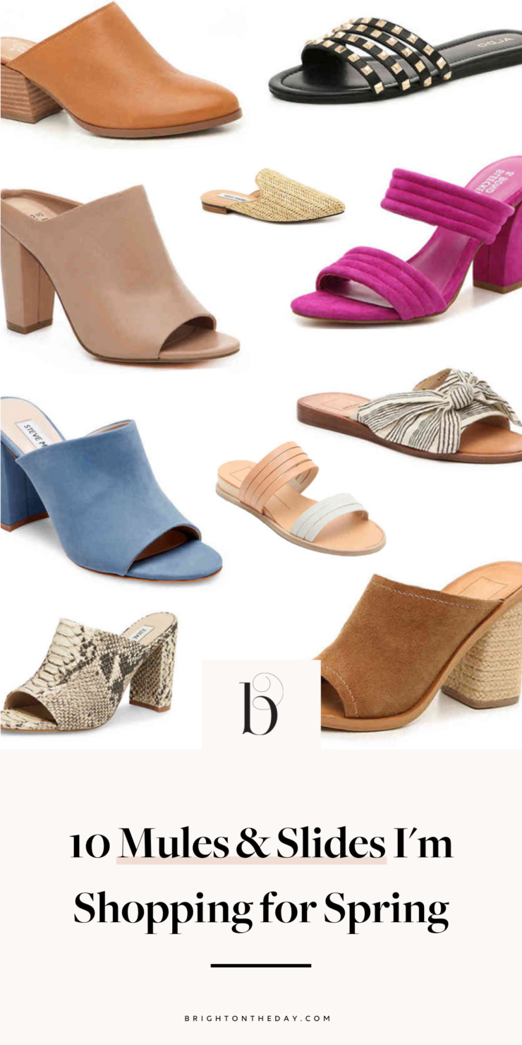 10 Mules & Slides I'm Shopping for Spring • BrightonTheDay