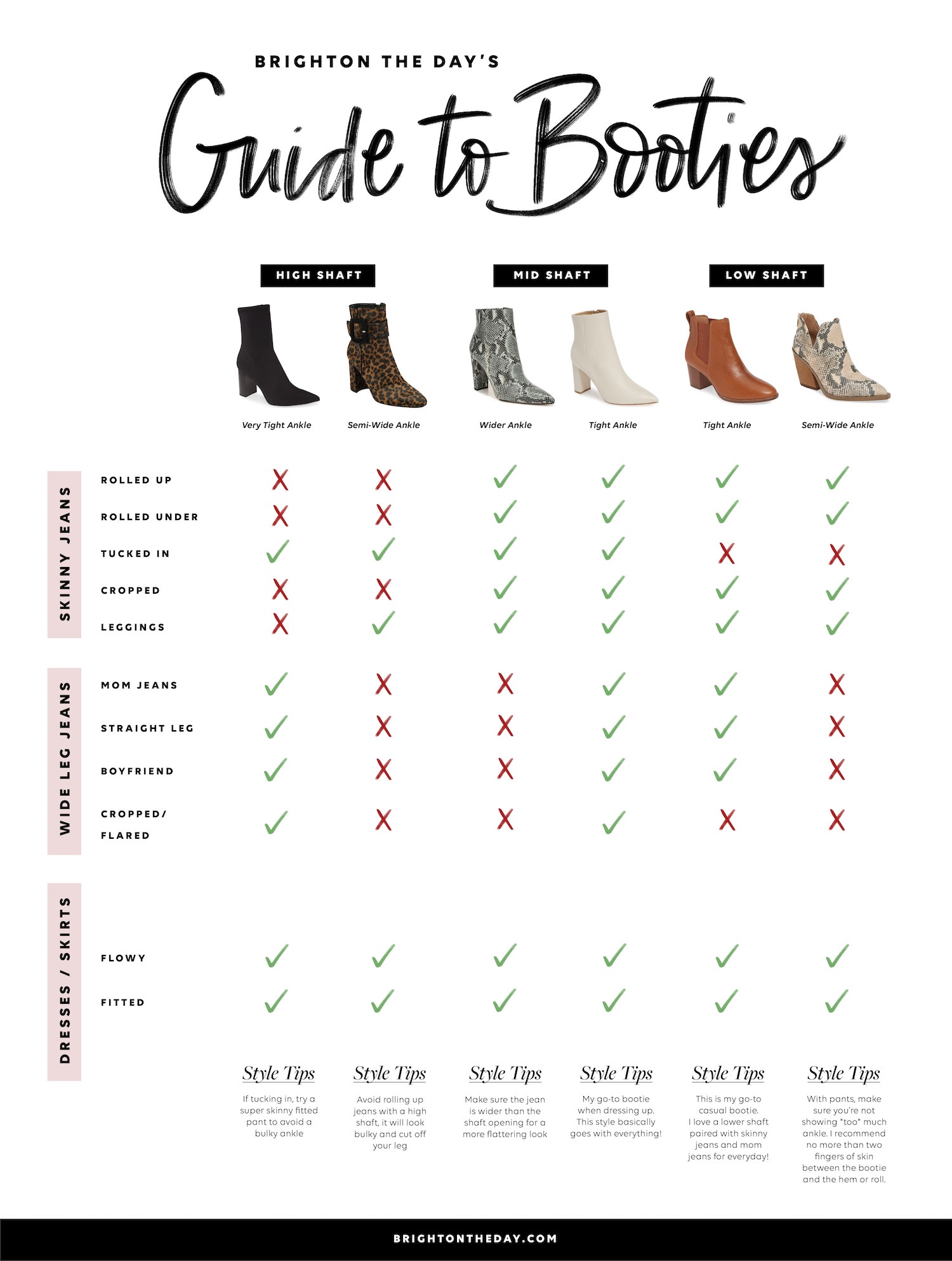 How to Wear Booties With Different Cuts of Jeans