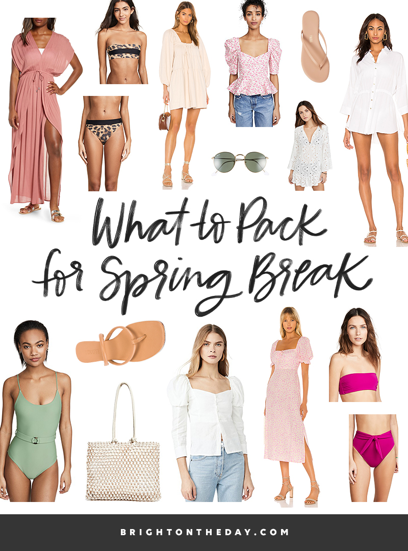 What to Pack for Spring Break • BrightonTheDay