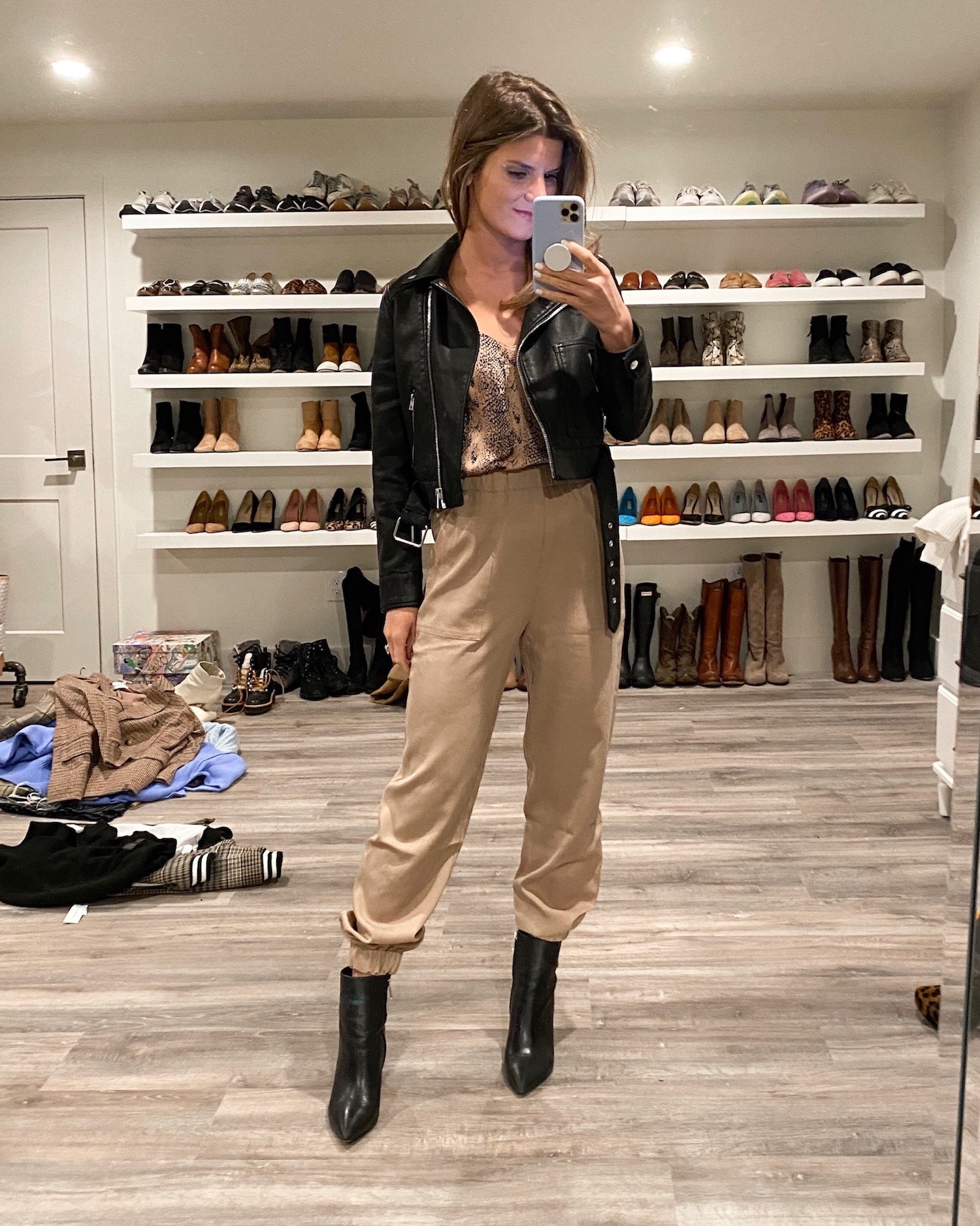 My Favorite Way to Style Cropped Leather Pants • BrightonTheDay