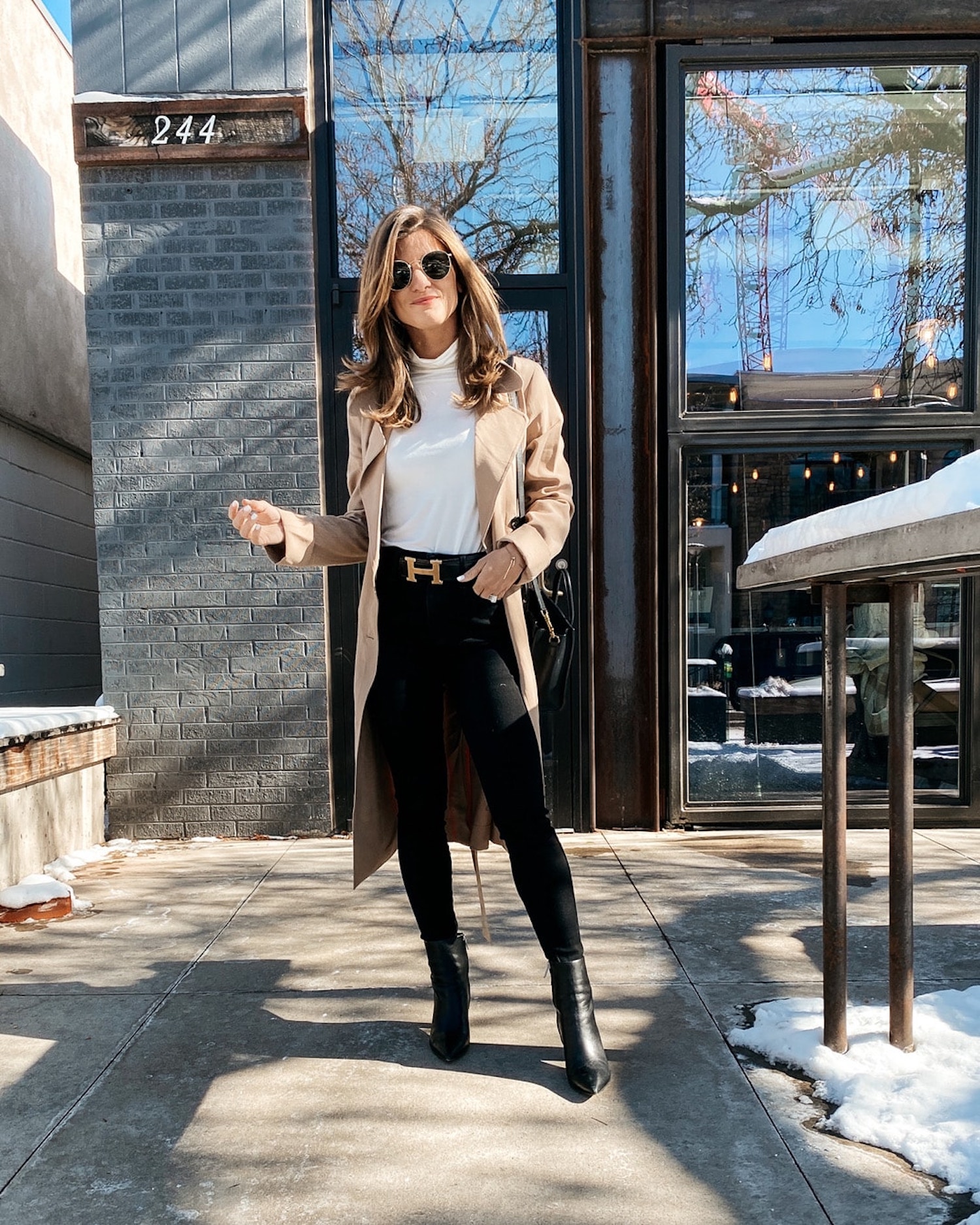 8 WINTER OUTFIT IDEAS  How to Style a Designer Belt 