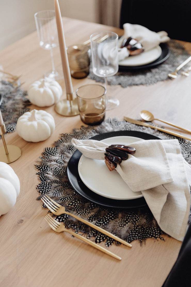 Black, White & Taupe Fall Table • BrightonTheDay