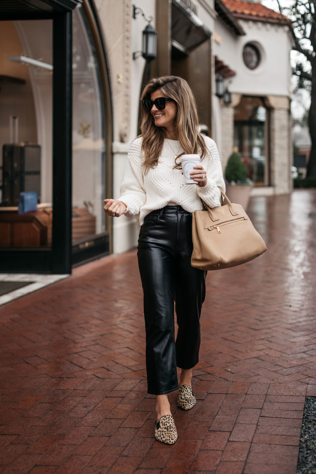 My Favorite Way to Style Cropped Leather Pants • BrightonTheDay