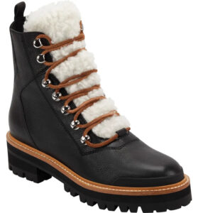 Izzie Shearling Lace-Up Boot