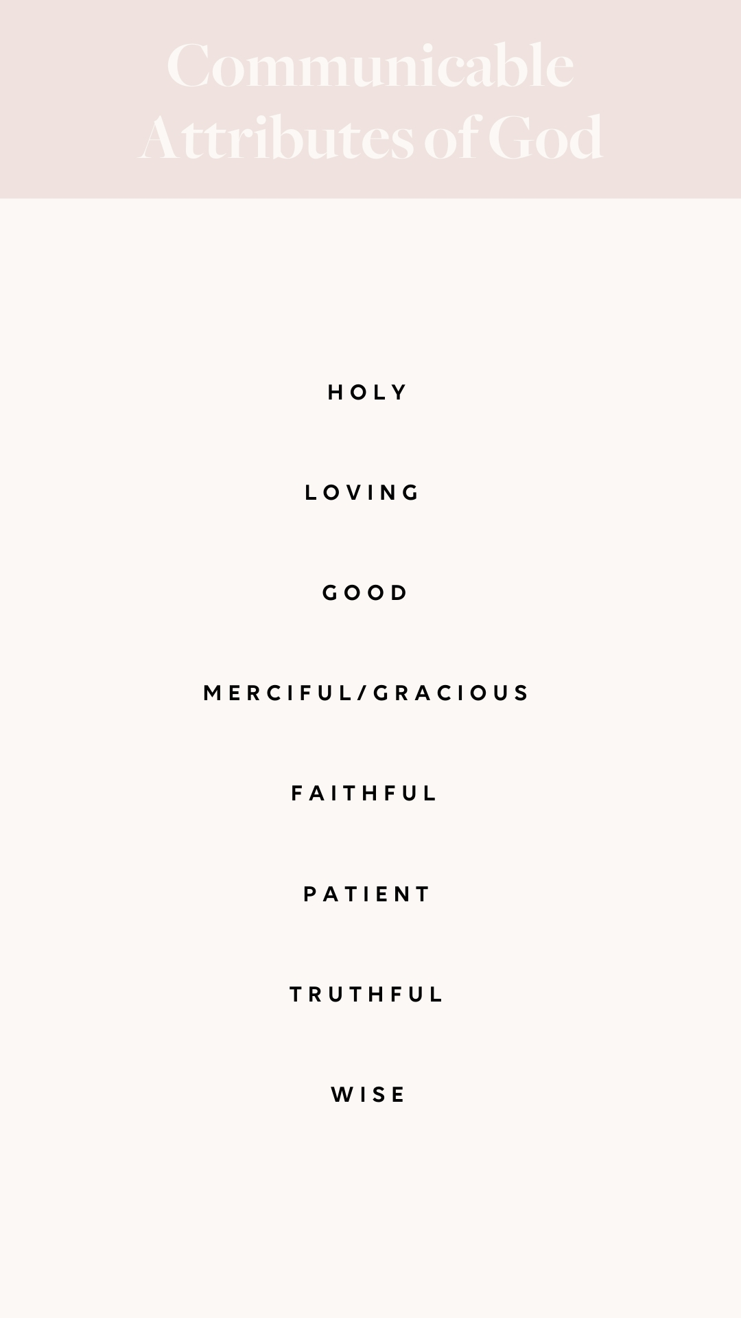 Communicable attributes of God