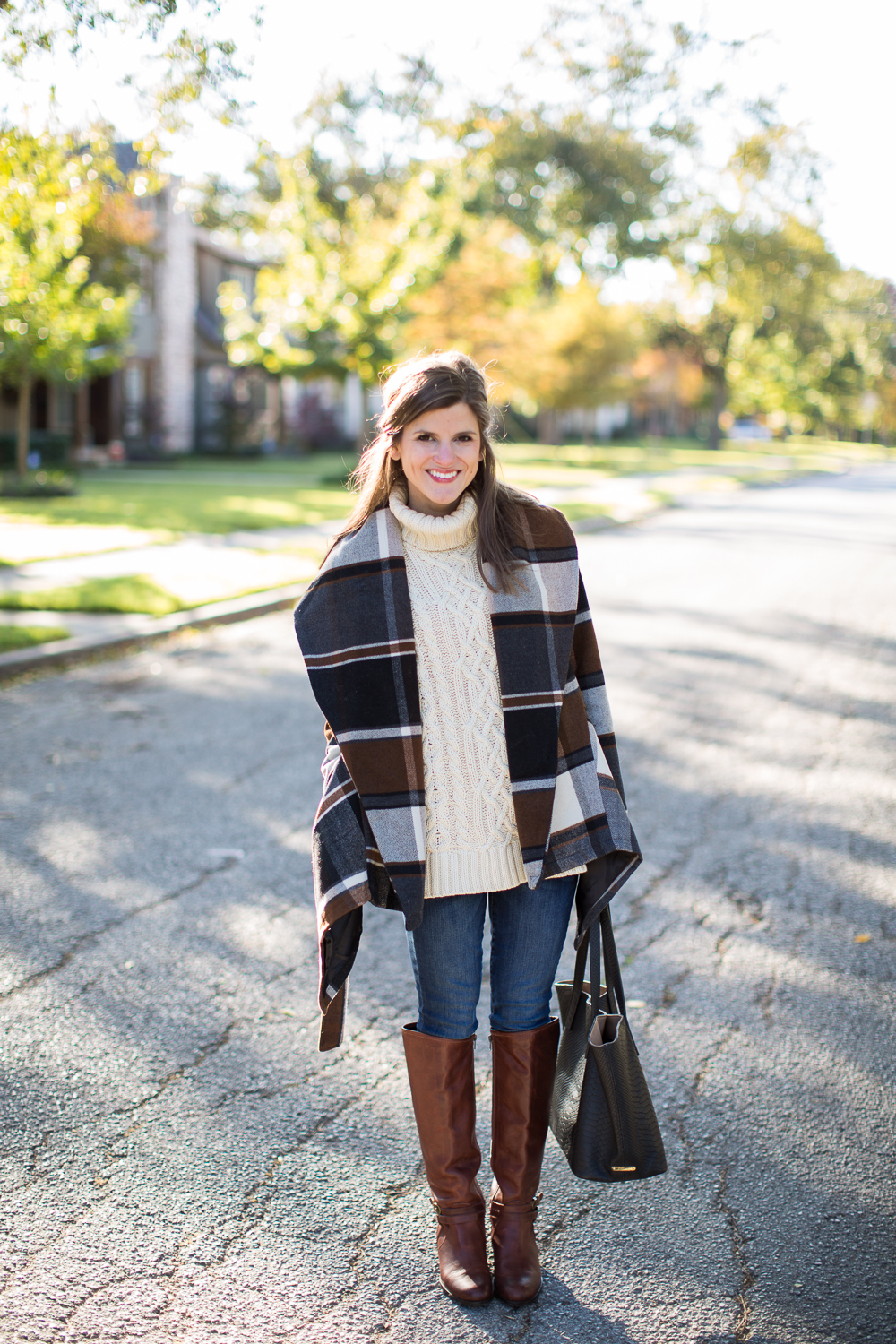 Plaid Check Coat