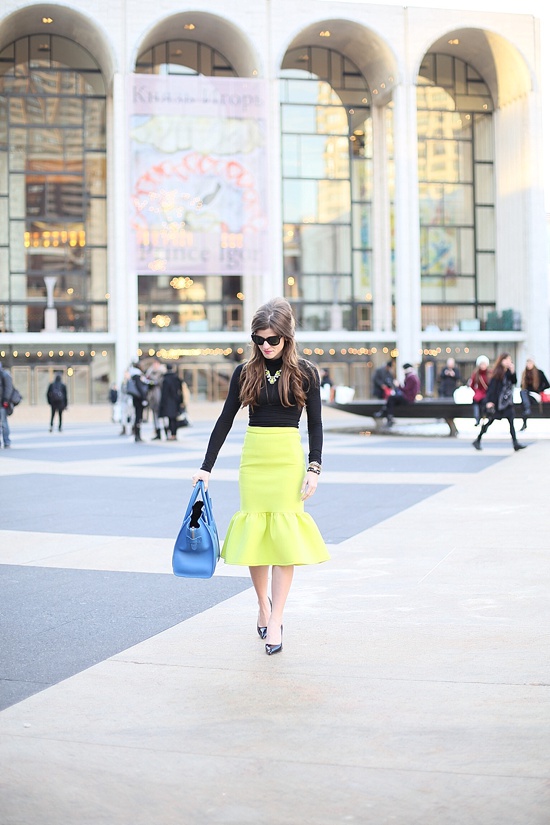 midi skirt and licorice too pumps