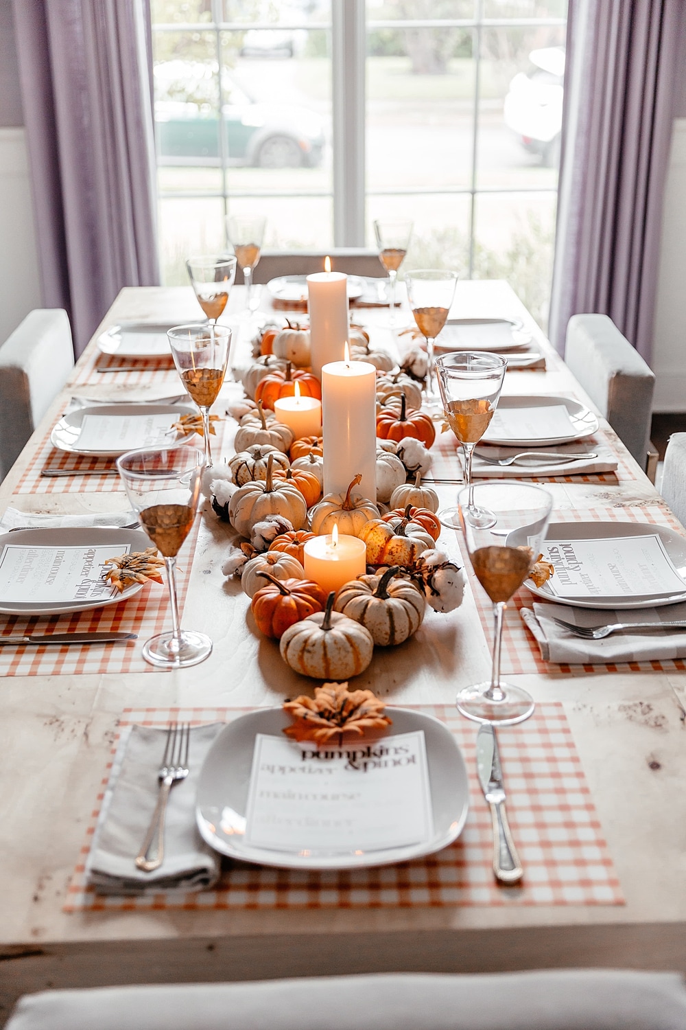 brighton keller dining room fall theme tablescape