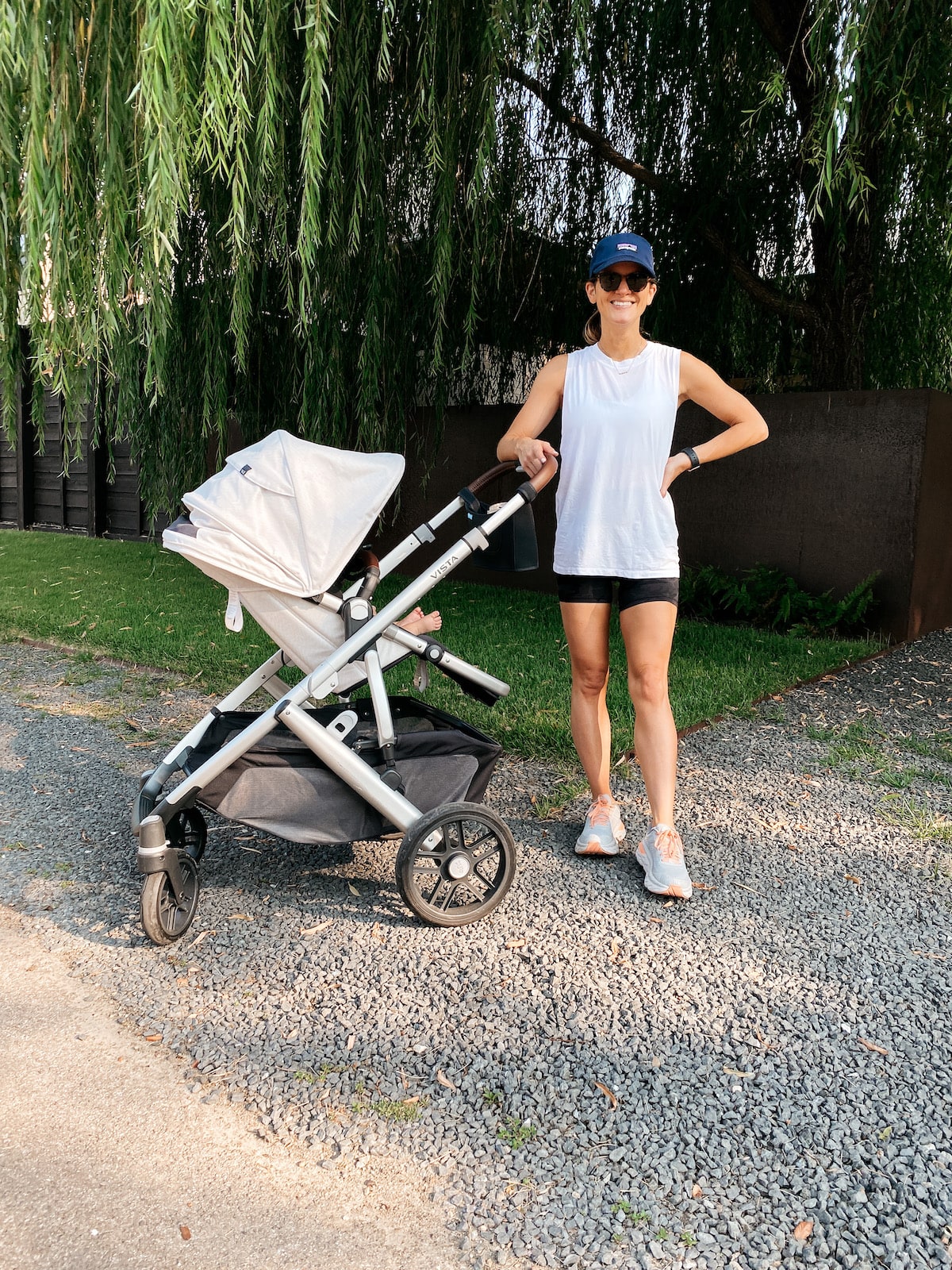 Brighton Butler wearing lululemon all yours sleeveless tee