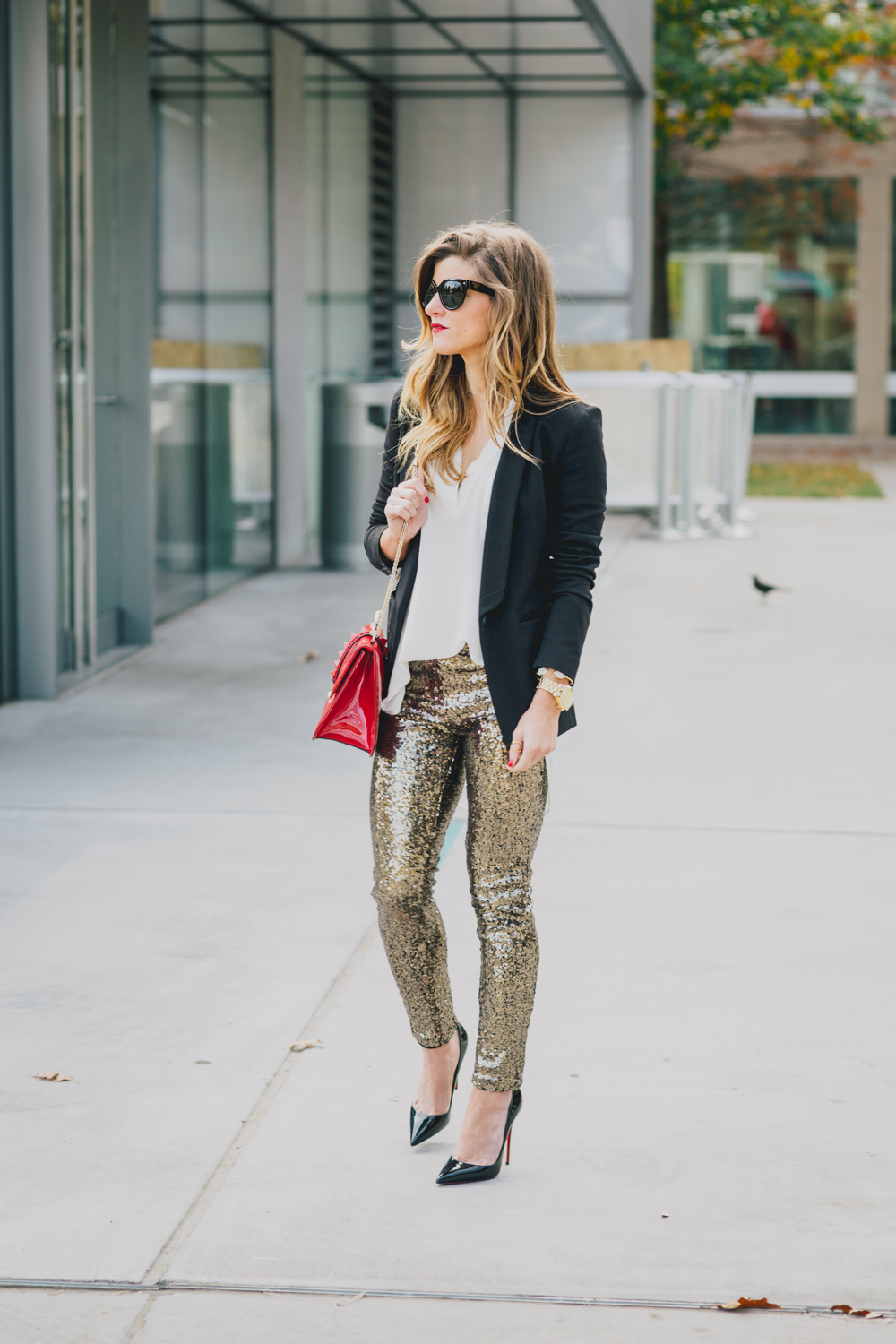 Glitter leggings outfit best sale