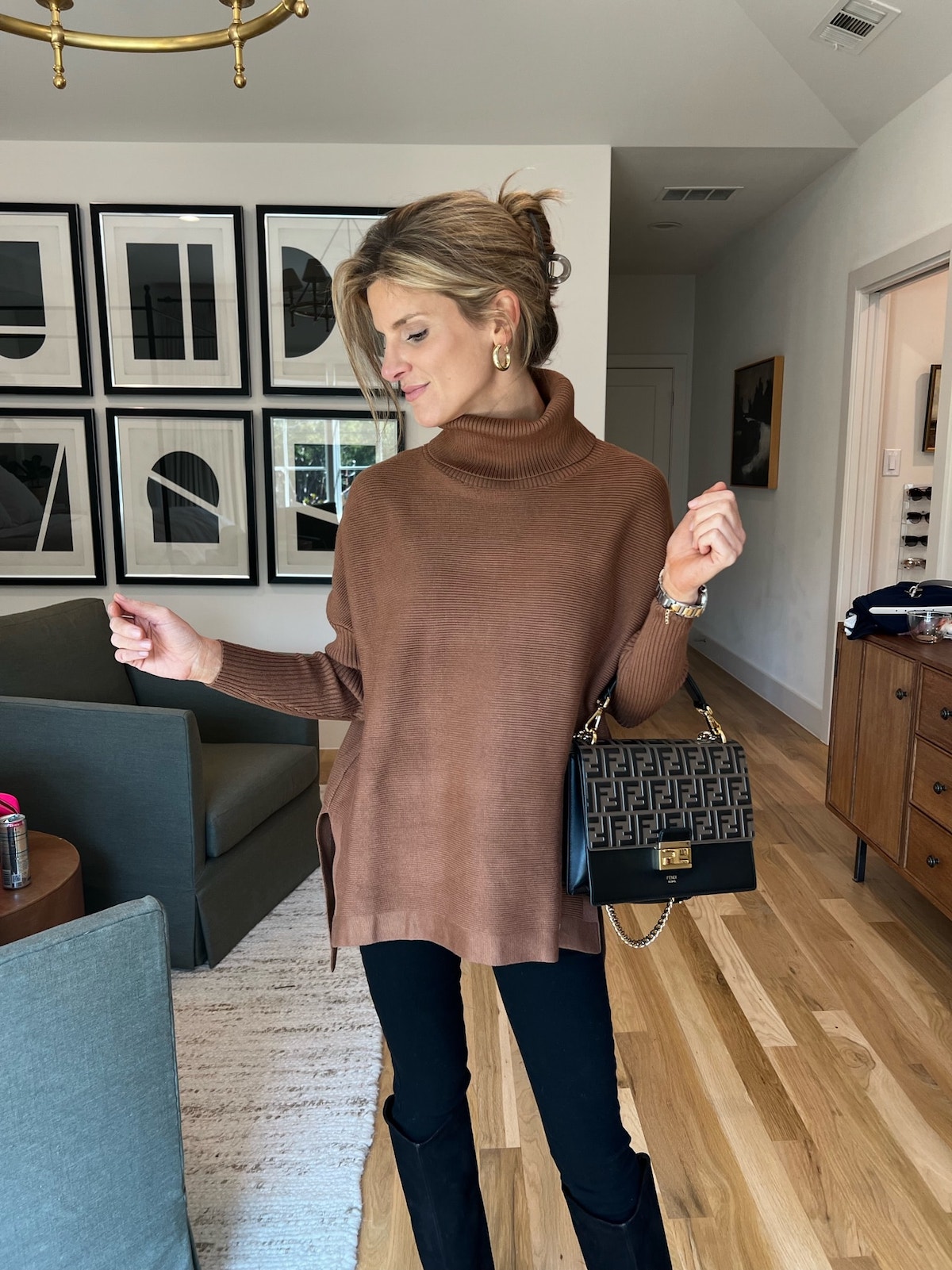 brighton butler brown amazon turtleneck sweater