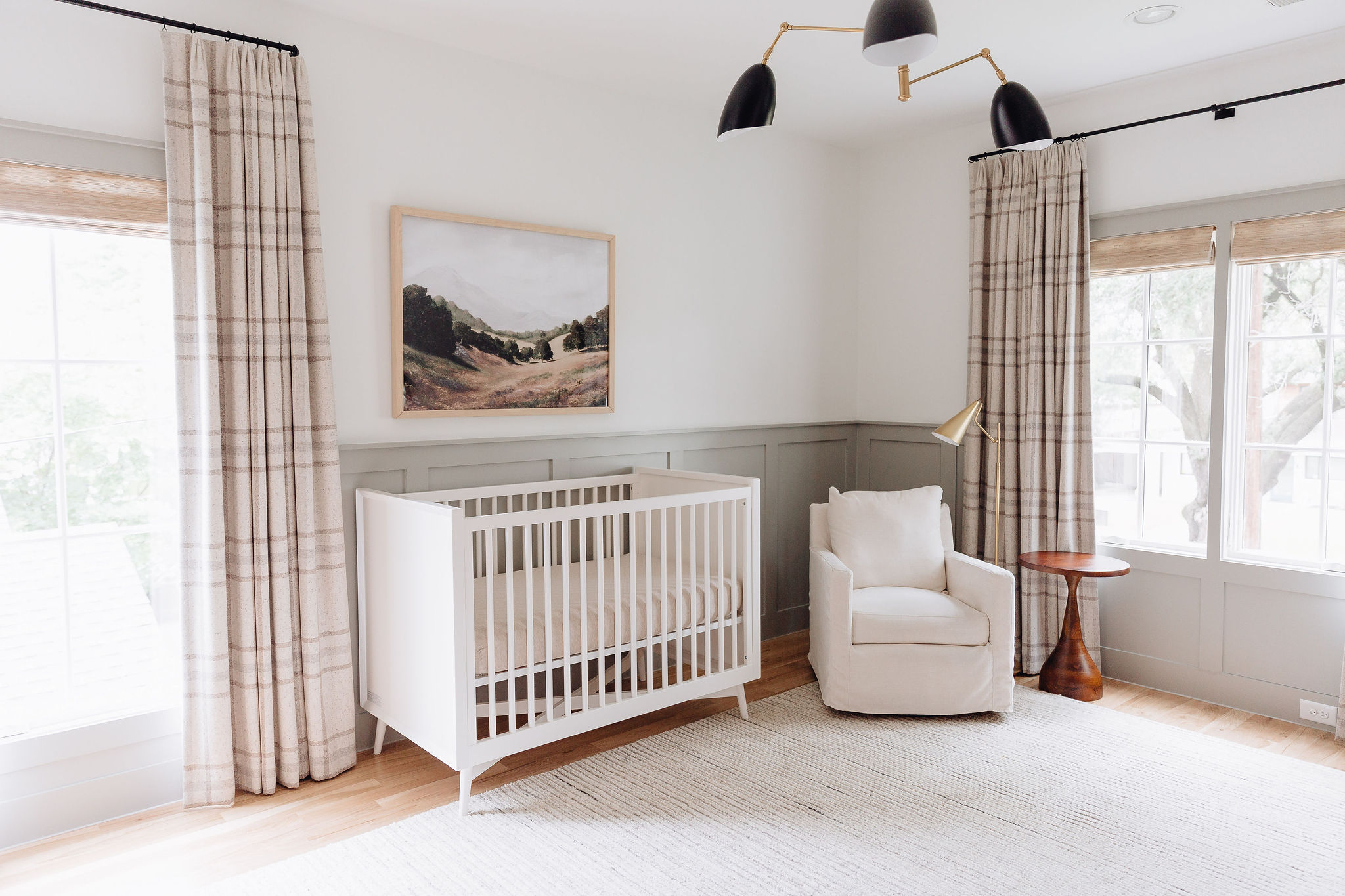 nursery, white crib