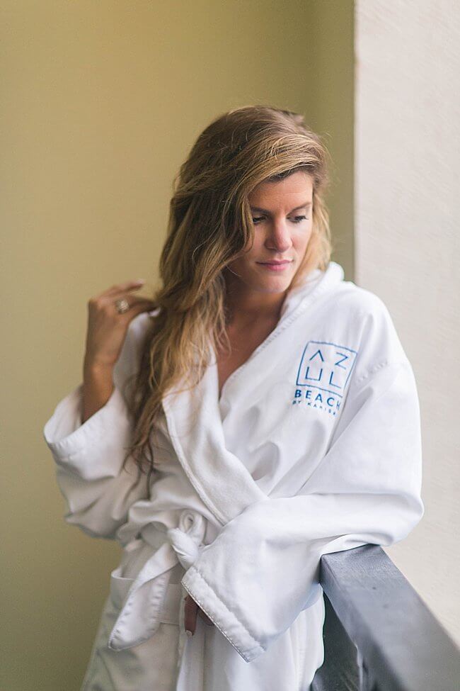 azul beach bath robe