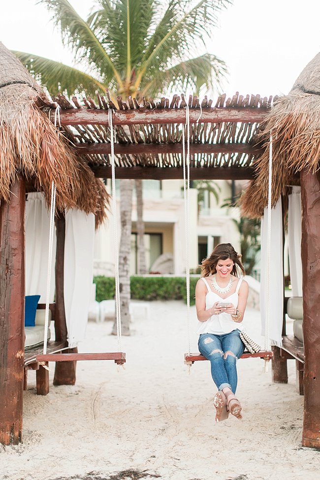 brightontheday on swing at azul beach karisma hotels mexico