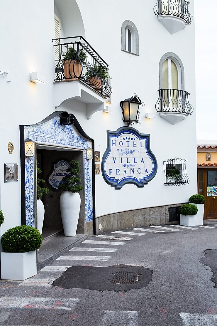 hotel villa franca exterior positano