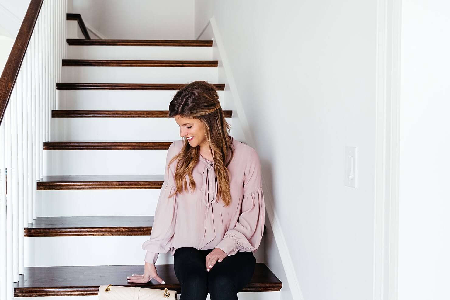 brighton keller delicate blush/pink top