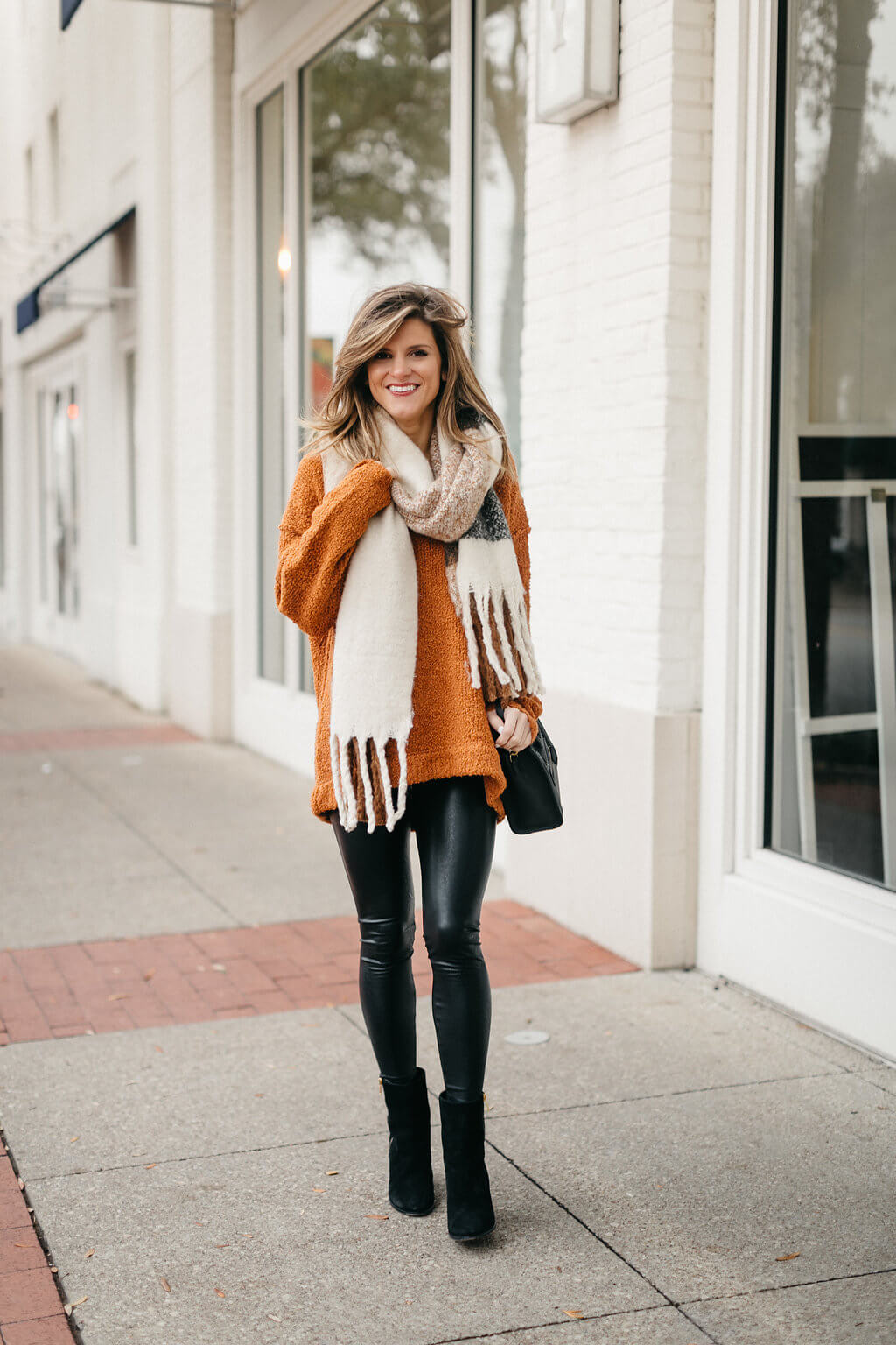 Leggings and booties outfit best sale