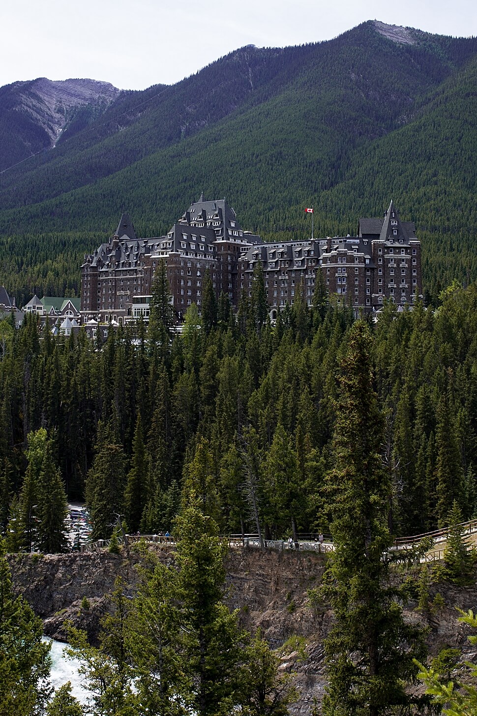 mountain hike in canada