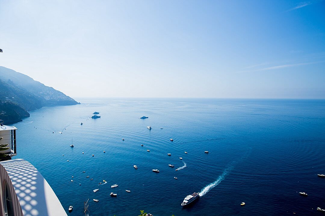 positano ocean view from villa franca pool