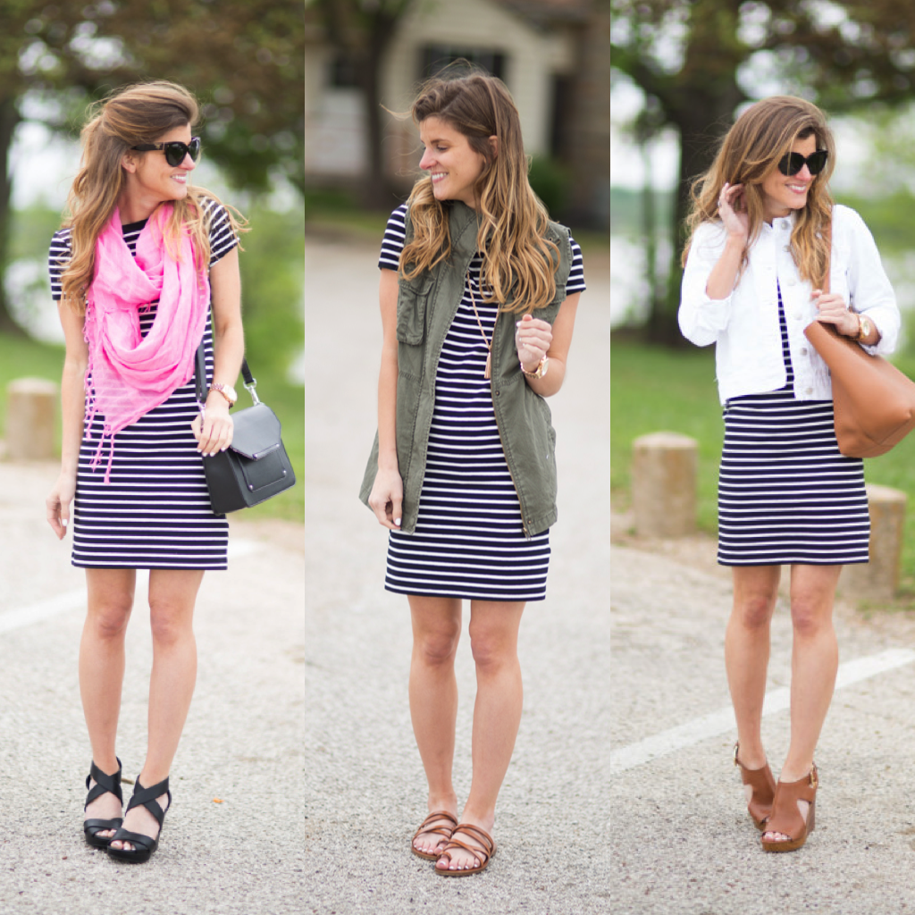 accessories for black and white striped dress BLACK AND WHITE STRIPED DRESS