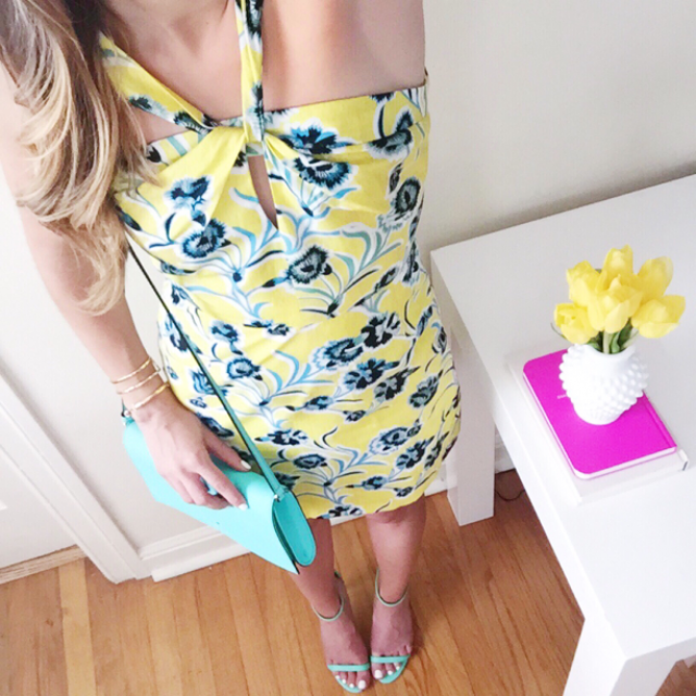 yellow and mint church dress