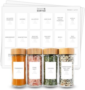 Spice Jar Labels