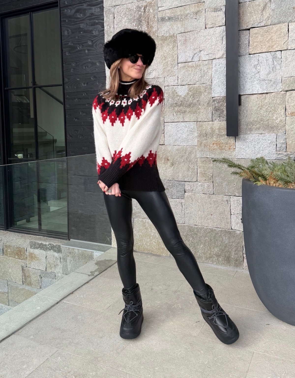 Control Top Faux Leather Leggings