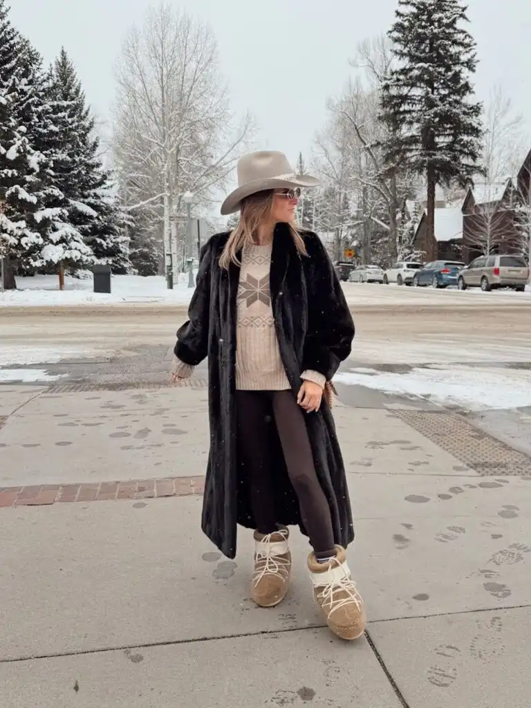 Longline Faux Fur Coat